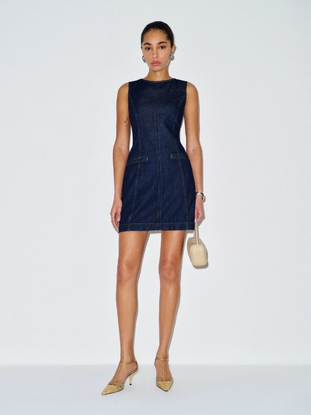 Reformation: Citron Denim Mini Dress